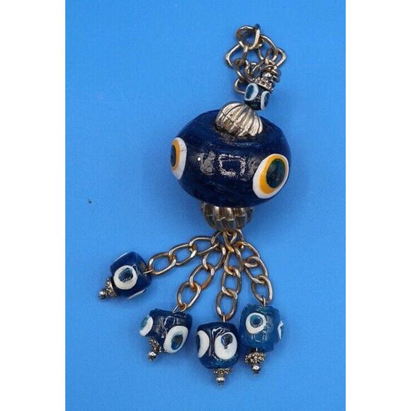 Turkish Nazer Lucky Evil Eye Wall Hanging Protection Decor*Pre-Owned* - Picture 2 of 6